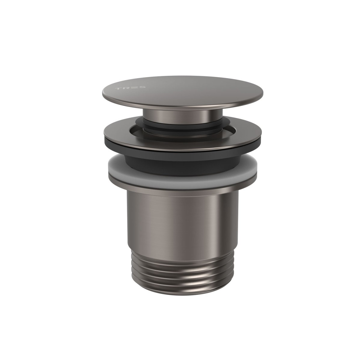 Bonde de vidage Click‑clack Simple‑rapid pour lavabo Graphite  - TRES 24284010GR 