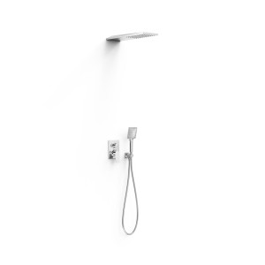 Kit mitigeur encastré 2 voies Rapid‑box pour douche Project Chrome - TRES 22138005 