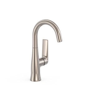 Mitigeur avec manette latérale pour lavabo Loft Acier - TRES 22244701AC 