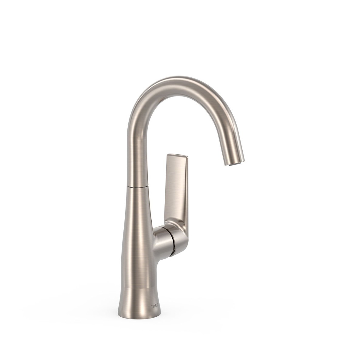 Mitigeur avec manette latérale pour lavabo Loft Acier - TRES 22244701AC 