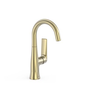 Mitigeur avec manette latérale pour lavabo Loft Cava doré  - TRES 22244701CA 