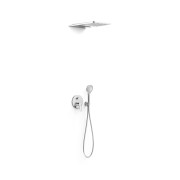 Kit mitigeur encastré 3 voies Rapid‑box pour douche Fuji Chrome - TRES 28137301 