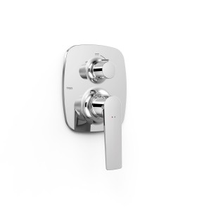 Pièce apparente pour boîtier encastré Rapid‑box 2 voies Loft Chrome - TRES 22228101 