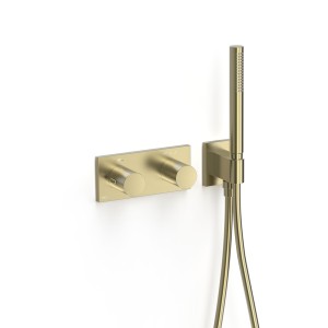 Robinet thermostatique encastré à 2 voies B-system Cava doré  - TRES 30735201CA 