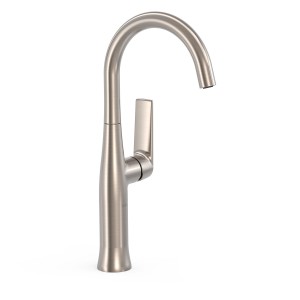 Mitigeur haut avec manette latérale pour lavabo Loft Acier - TRES 22264701AC 