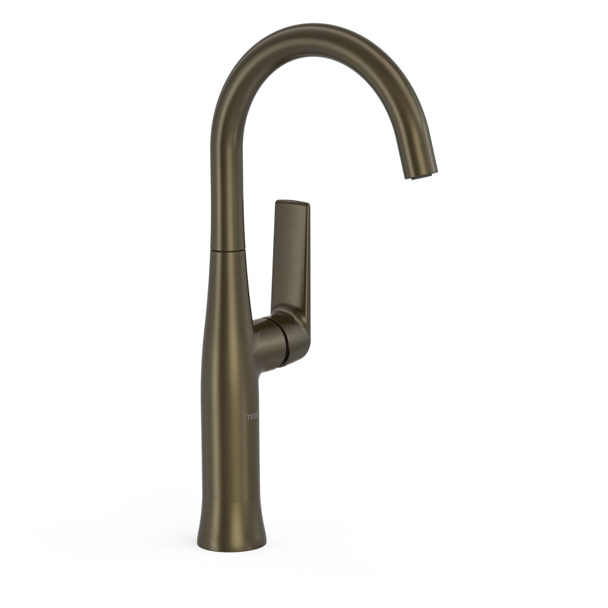 Mitigeur haut avec manette latérale pour lavabo Loft Noir bronze - TRES 22264701KMB 