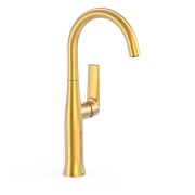 Mitigeur haut avec manette latérale pour lavabo Loft Or Mat 24K - TRES 22264701OM 