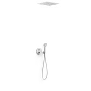 Kit mitigeur encastré 3 voies Rapid‑box pour douche Fuji Chrome - TRES 28137302 