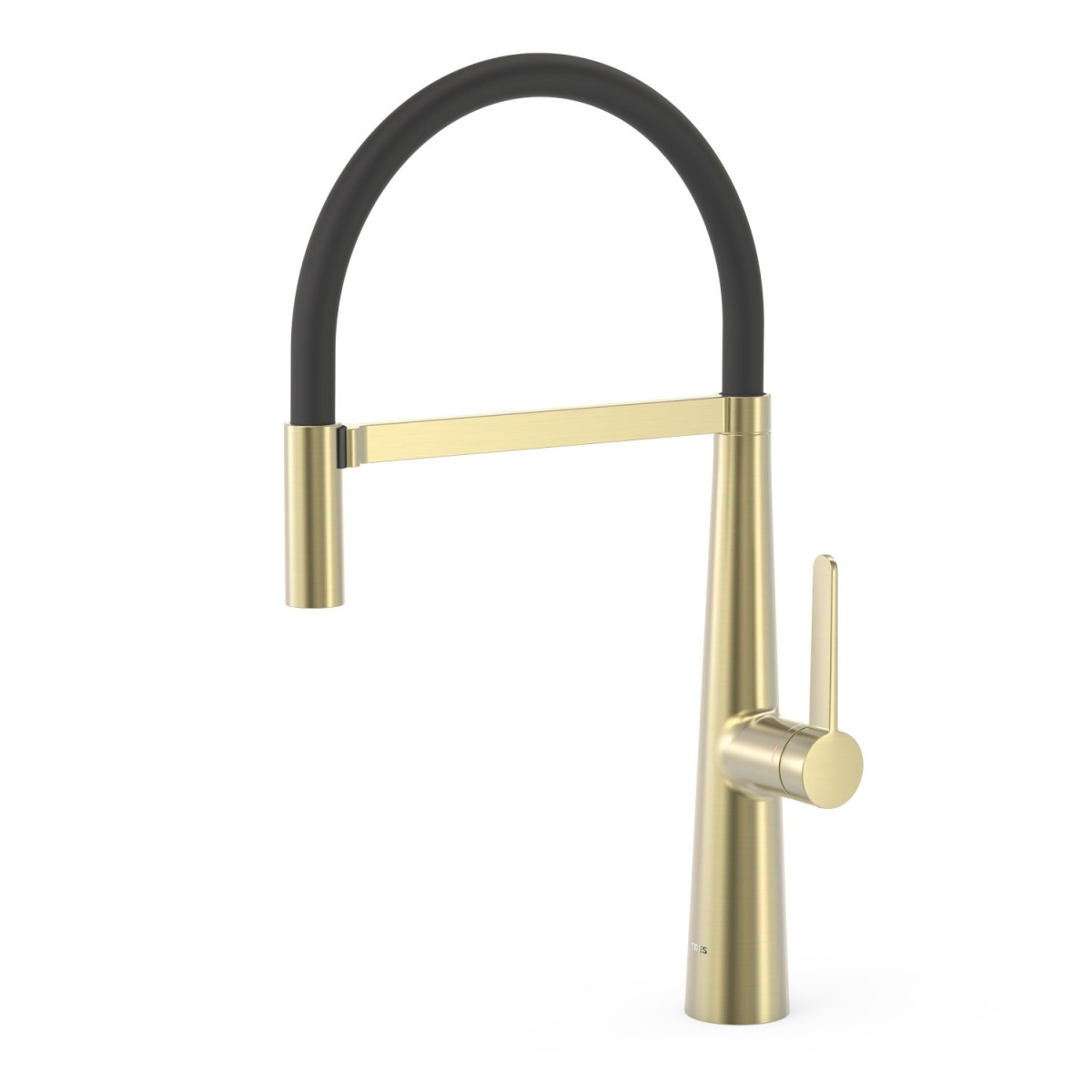 Mitigeur à bec flexible pour cuisine Cava doré  - TRES 23048702CA 