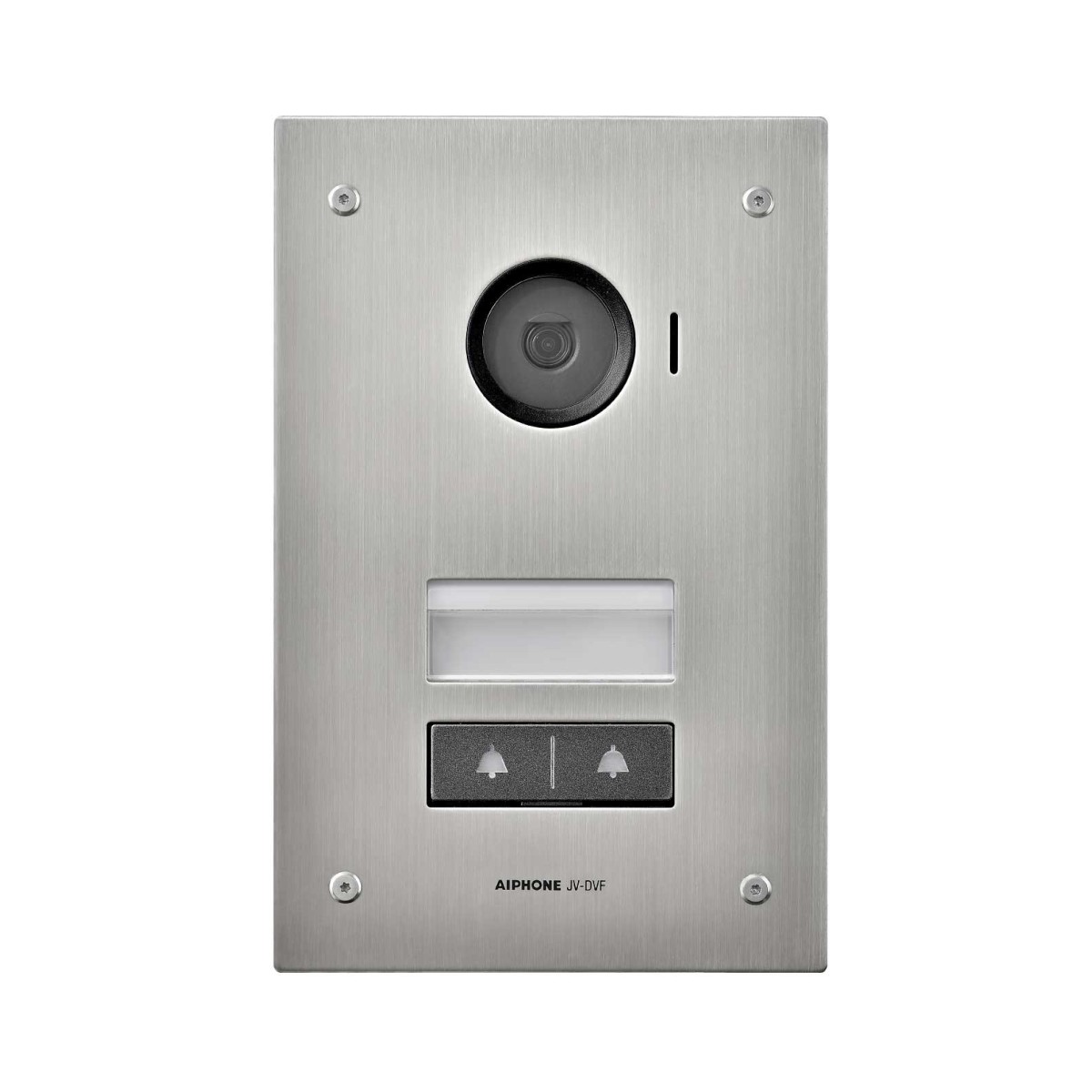 Platine JV vidéo, encastrée, avec 2 boutons d'appel pour 2 moniteurs JV1MD - AIPHONE JV2DVF 