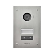 Platine JV vidéo, encastrée, avec 2 boutons d'appel pour 2 moniteurs JV1MD - AIPHONE JV2DVF 