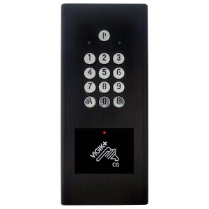 Clavier codé avec VIGIK+ intégré et gestion TR, finition noir - Délai 4 semaines - AIPHONE HEACTRBKV3 