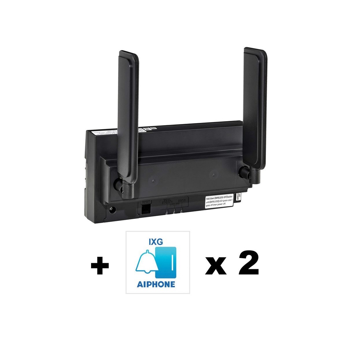 Pack 1 passerelle IP / GSM et 2 licences pour renvoi sur application IXG - AIPHONE IXGWTGW2FR 