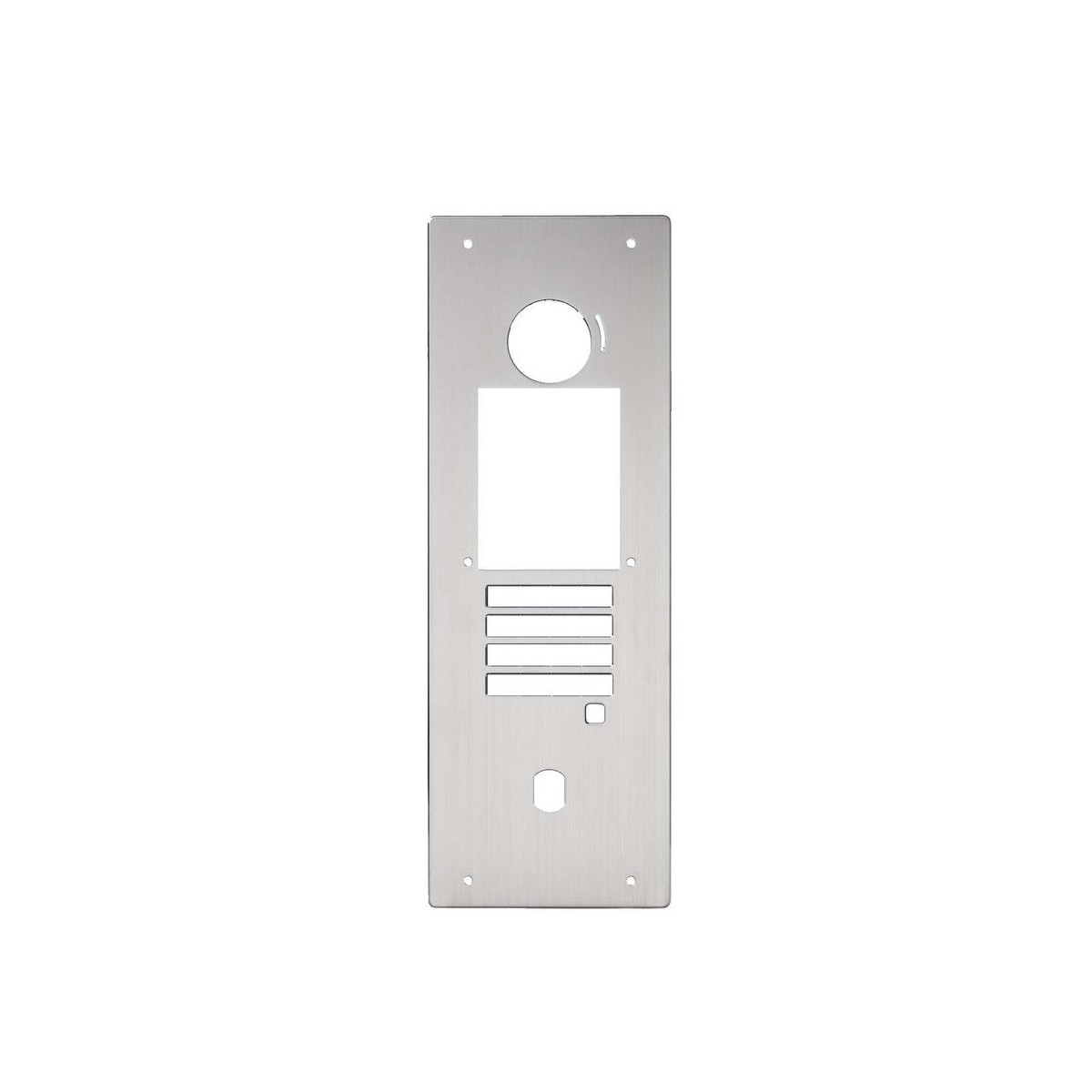 Façade inox A316L qualité marine, 6 vis pour GTDMBLVN, avec boîtier encastrement - AIPHONE PGTBI3166V 