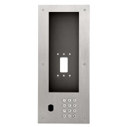 Façade inox pour IXGDM710K, clavier d'appel & percée VIGIK+ pour ERP/collectif - AIPHONE PIXGDM710KV 