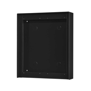 Cadre saillie avec visière anti-pluie, finition noire satin pour 2 x GF3FB - AIPHONE GT203HBB 