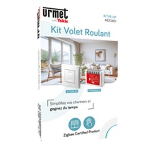 Kit Volet Roulant Radio Zigbee :1 récepteur & 1 télécommande 2 touches programmé - URMET KITVR-UP 