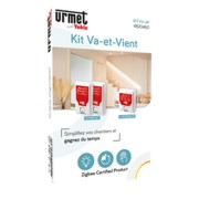 Kit Va-et-Vient Radio Zigbee : 1 télérupteur & 2 émetteurs encastrés programmé - URMET KITVV-UP 