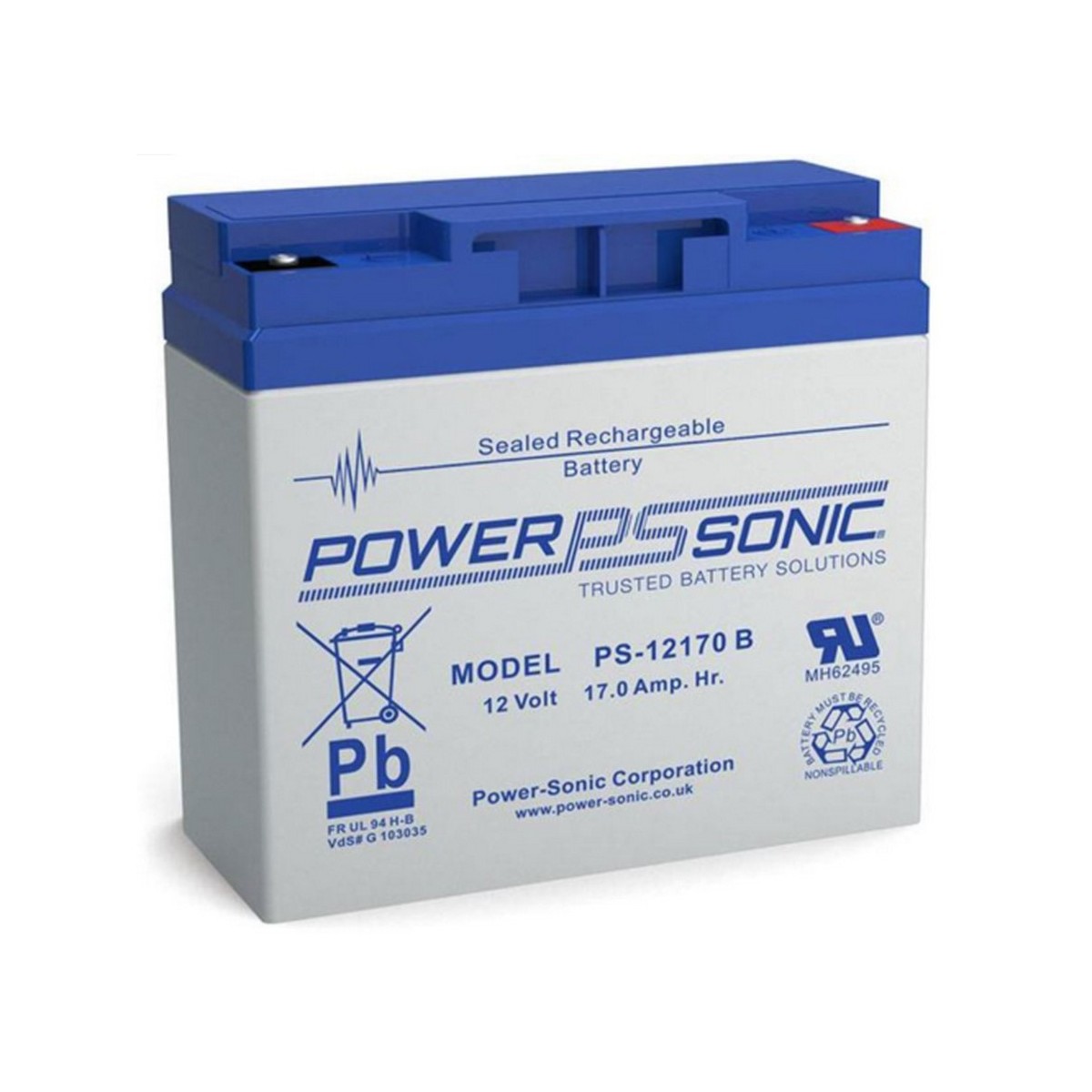 Batterie Powersonic  17 Ah  12 Volts  Di - Urmet Batterie UPS12170GB 