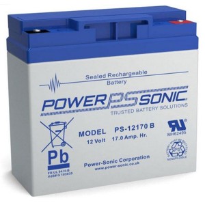 Batterie Powersonic  17 Ah  12 Volts  Di - Urmet Batterie UPS12170GB 