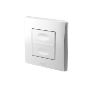 Télécommande murale extra plate 2 touches Radio Zigbee - URMET TLM2-UP 