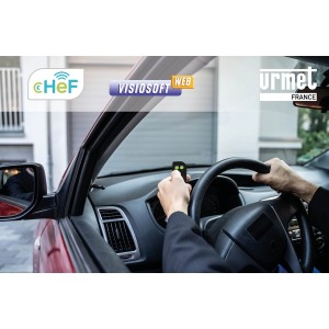 Télécommande 868 MHz 2 touches vertes portée 100m IP54 CR2032 - URMET BIP2B 