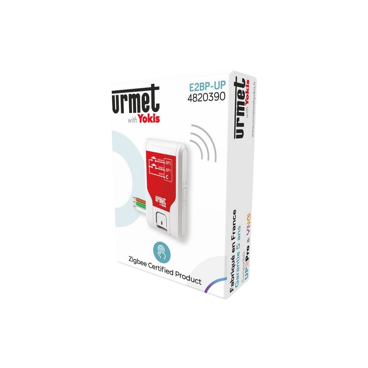 Emetteur encastré 2 canaux indépendants Radio Zigbee - URMET E2BP-UP 