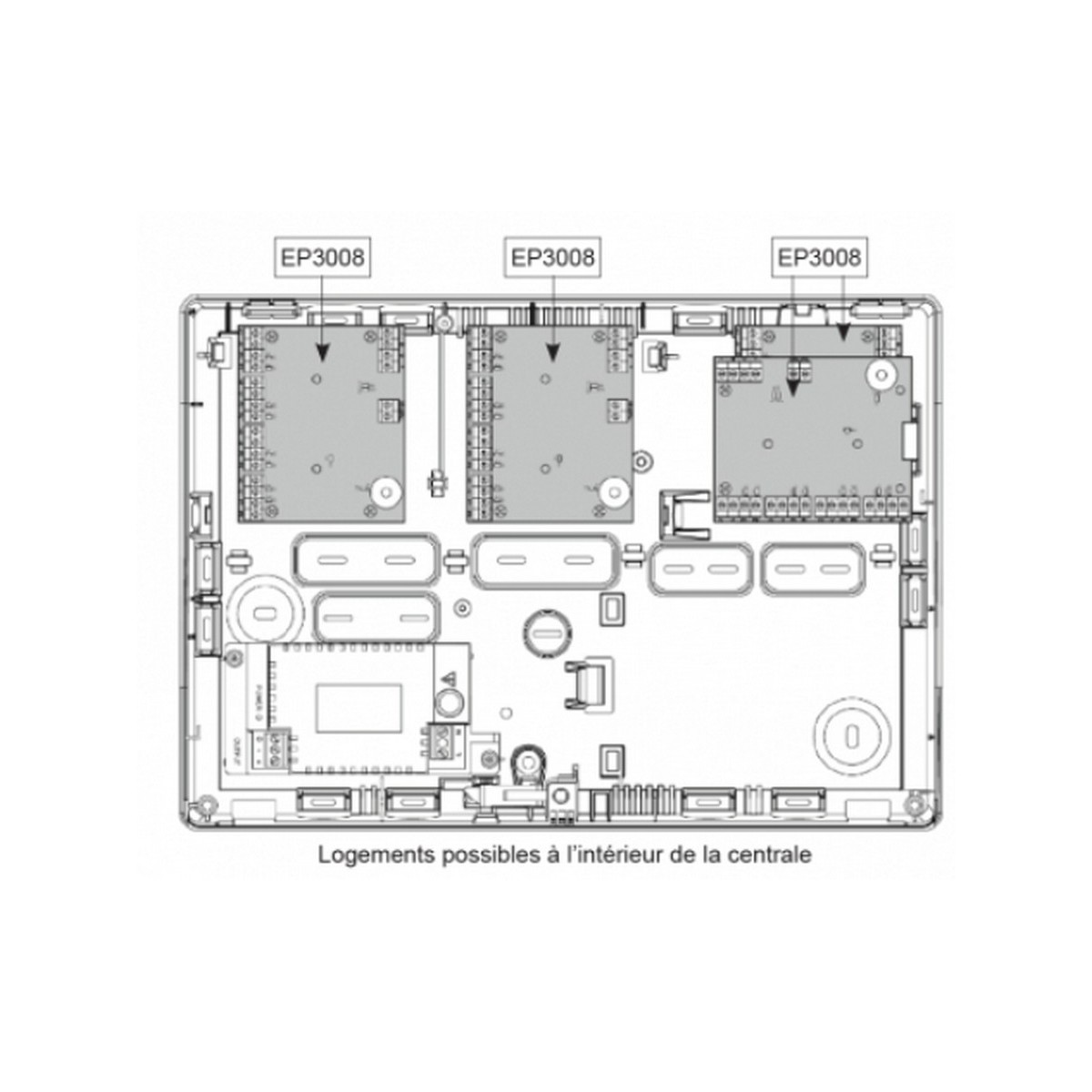 Extension Filaire Sur Bus 8 Points E/S Pour Mp3000 - URMET EP3008 