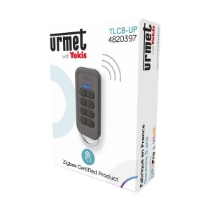 Télécommande porte clé 8 touches Radio Zigbee - URMET TLC8-UP 