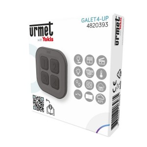 Télécommande galet 4 touches à poser Radio Zigbee - URMET GALET4-UP 