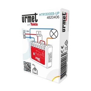Micromodule Télérupteur 1300W Bornier À Vis Zigbee Up - URMET MTR1300EB-UP 