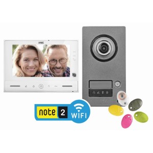 Kit Video Note2 Moniteur Wifi Platine 1BP report d'appels et Yokis UP intégré - URMET 1723/95U 