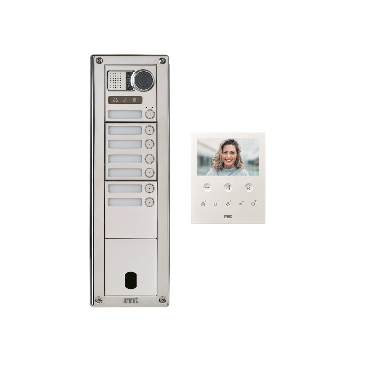 Kit Video Sinth Inox 7 Bp 2V - URMET KVSI83/07 