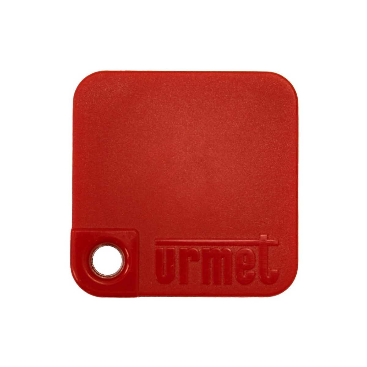 Badge DESFire EV3 rouge sécurisé étanche IP68 et antichoc IK10 - URMET MEMOPLUS/R 