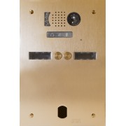 Plaq Video Alu 2R 2 Bp 2Voice Champagne - Urmet Série V83 V83/202CH 