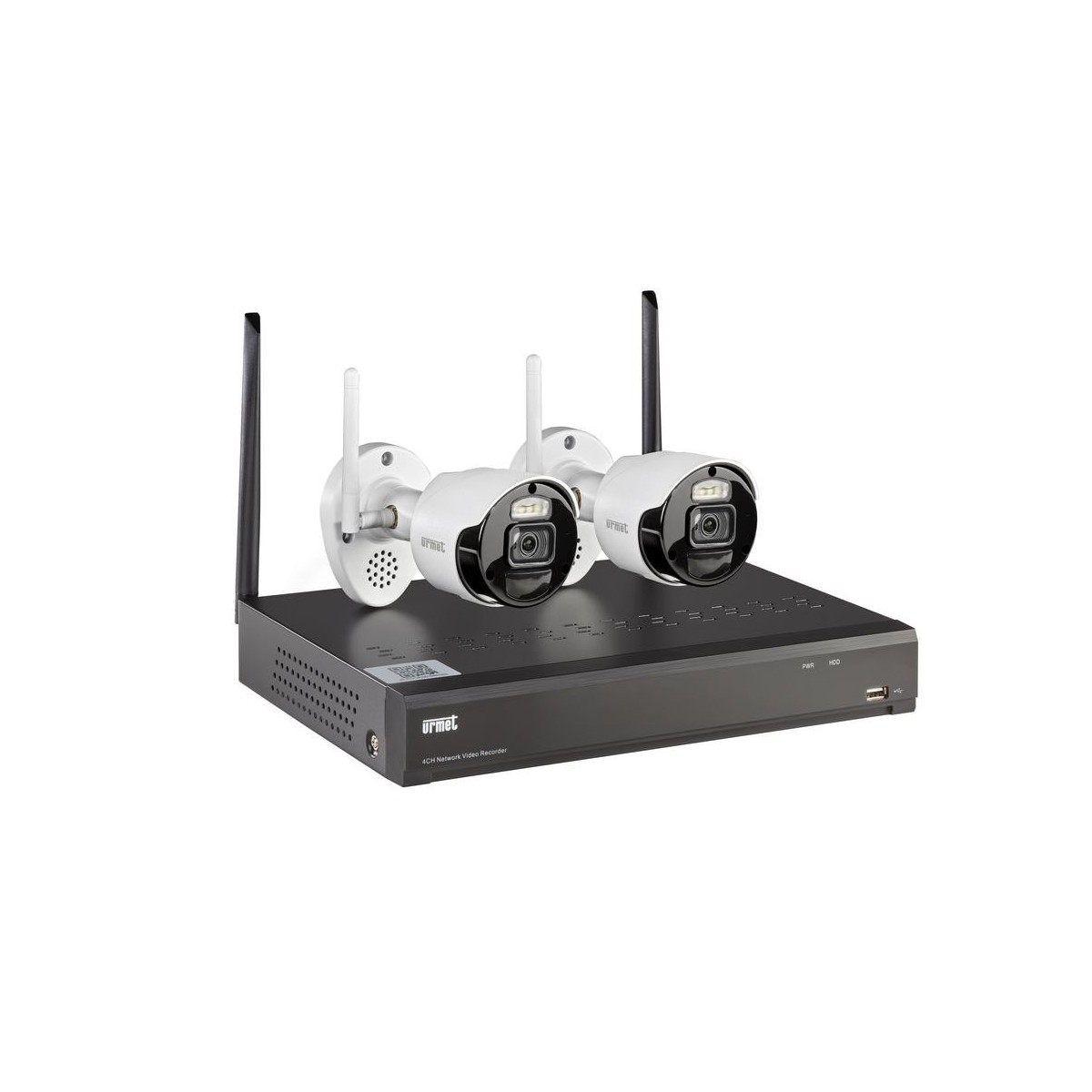Kit NVR WiFi 8 canaux + 2 caméras Bullet - URMET 1098/820 