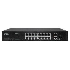 Switch POE+ 16 ports avec 2 ports RJ45 UPLINK - URMET 3000/403A 