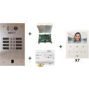 Kit video alu 2r 7 bp 2 voice programme - URMET KV83/207 