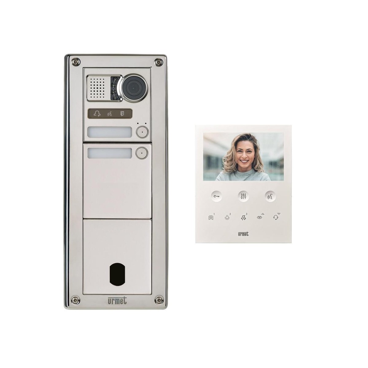 Kit Video Sinth Inox 2 Bp 2V - URMET KVSI83/02 