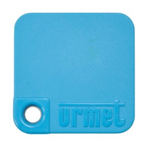 Badge DESFire EV3 bleu sécurisé étanche IP68 et antichoc IK10 - URMET MEMOPLUS/B 