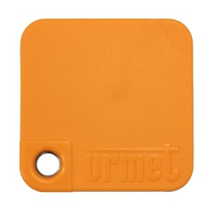 Badge DESFire EV3 orange sécurisé étanche IP68 et antichoc IK10 - URMET MEMOPLUS/O 