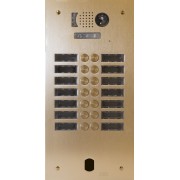 Plaq Video Alu 2R 14 Bp 2Voice Champagne - Urmet Série V83 V83/214CH 