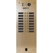 Plaq Video Alu 2R 16 Bp 2Voice Champagne - Urmet Série V83 V83/216CH 