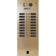 Plaq Video Alu 2R 18 Bp 2Voice Champagne - Urmet Série V83 V83/218CH 