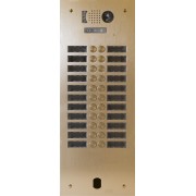 Plaq Video Alu 2R 22 Bp 2Voice Champagne - Urmet Série V83 V83/222CH 