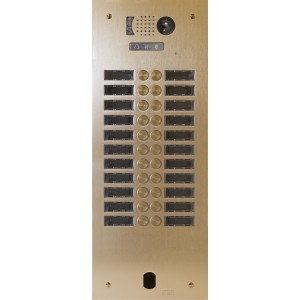 Plaq Video Alu 2R 22 Bp 2Voice Champagne - Urmet Série V83 V83/222CH 