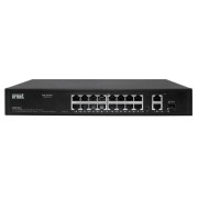Switch POE+ 16 ports avec 2 ports RJ45 UPLINK - URMET 3000/403A 