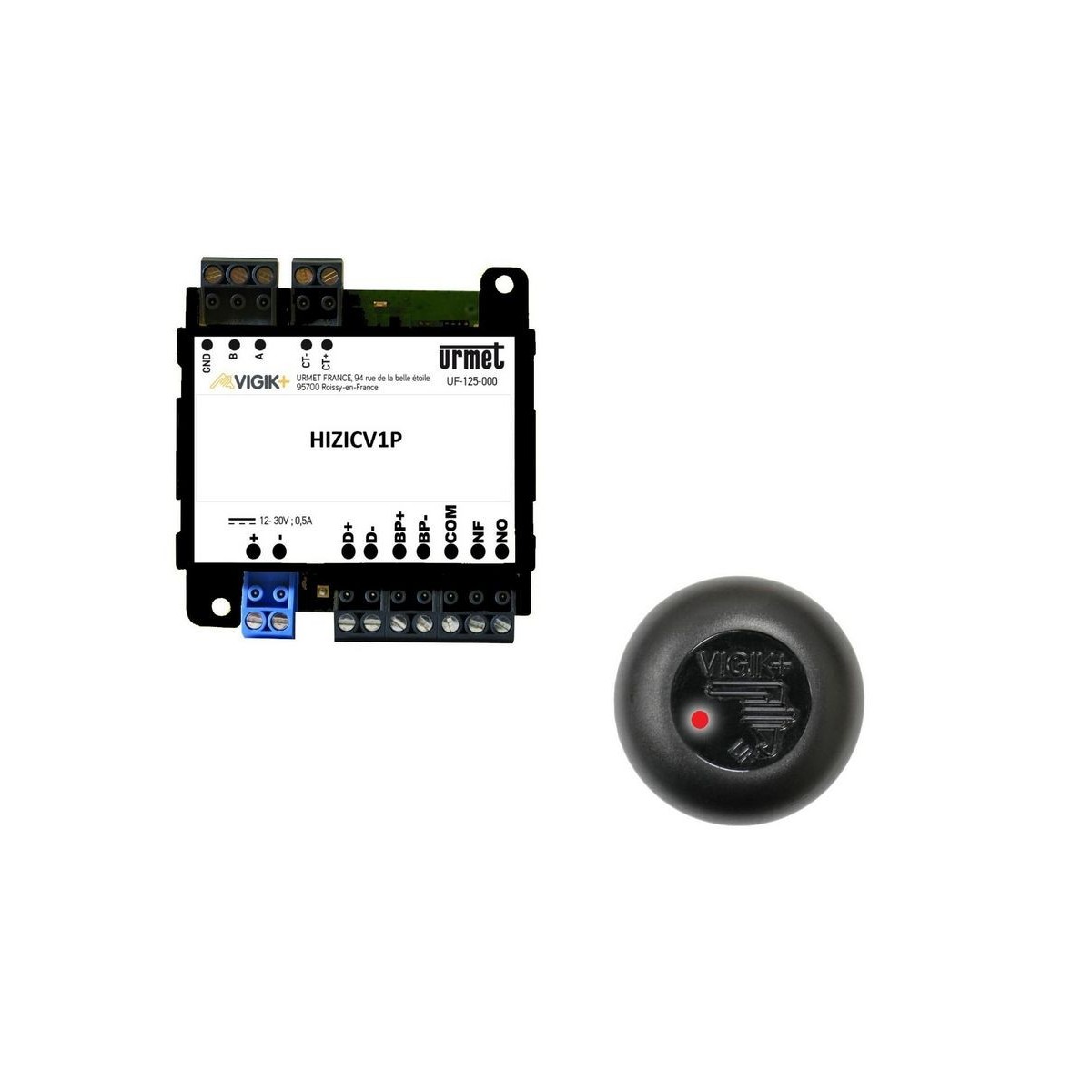 Kit Vigik+ : centrale HIZICV1P + lecteur T25PLUS sécurité renforcée - URMET HIZIKCV1P/SP 