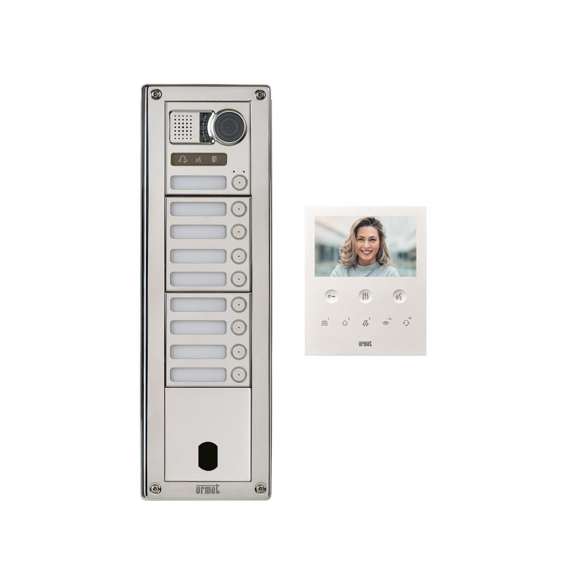 Kit Video Sinth Inox 9 Bp 2V - URMET KVSI83/09 