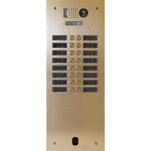 Plaq Video Alu 2R 16 Bp 2Voice Champagne - Urmet Série V83 V83/216CH 